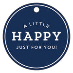 Navy Little Happy Gift Tags