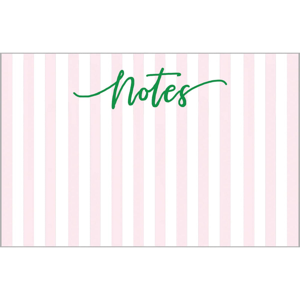 WH Hostess Social Stationary Pink Stripes Notes Notepad