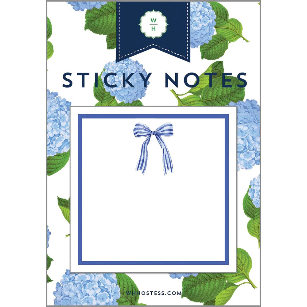 WH Hostess Social Stationary Stripe Bow Sticky Notes