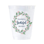 Thankful Grateful Shatterproof Cups