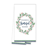 WH Hostess Thankful Grateful Tea Towel