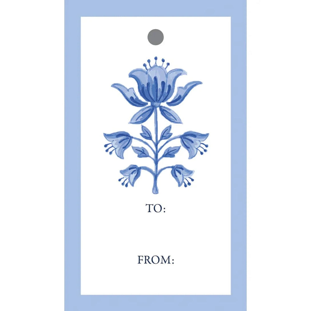 Tulip Block Print Gift Tags