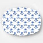 WH Hostess Tulip Block Print Melamine Platter