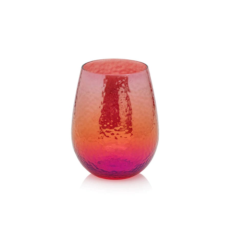 Luster Red Stemless Wine Glass