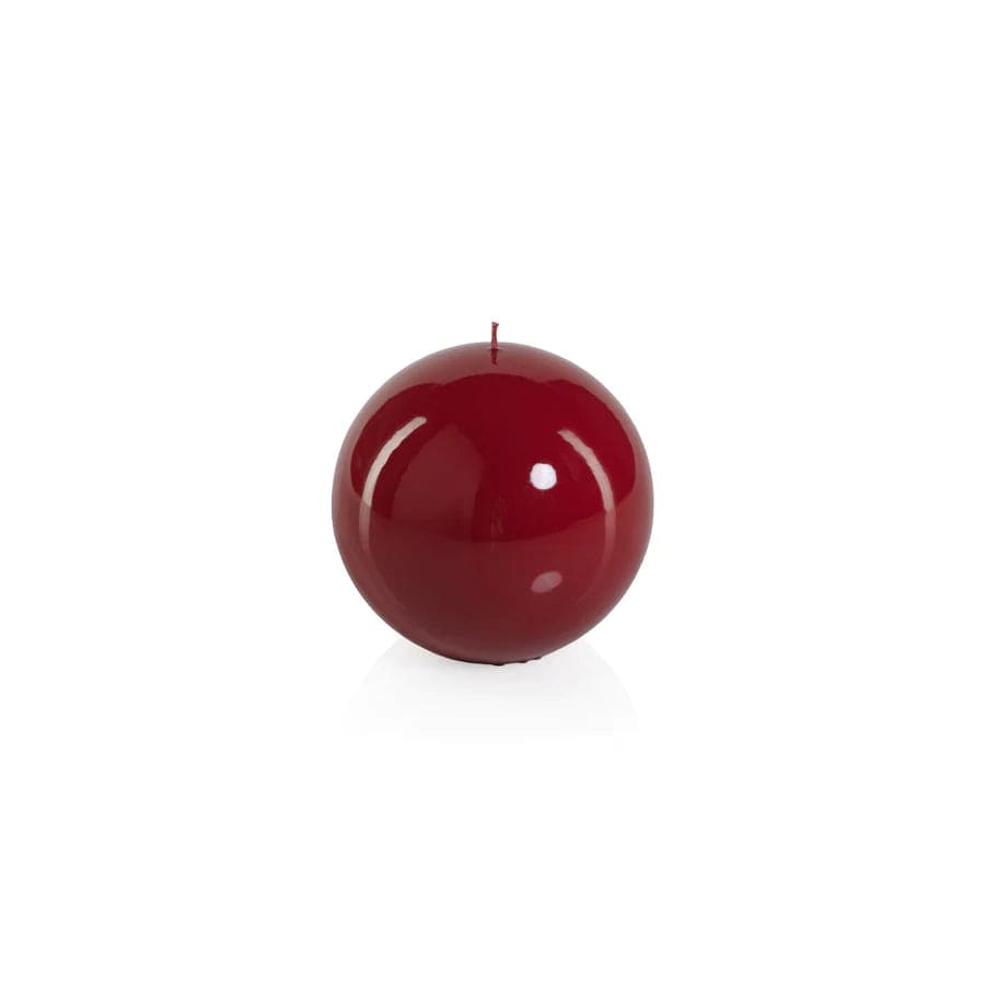Red 4.7" Ball Candle