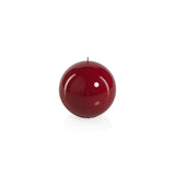 Zodax Red 4.7" Ball Candle