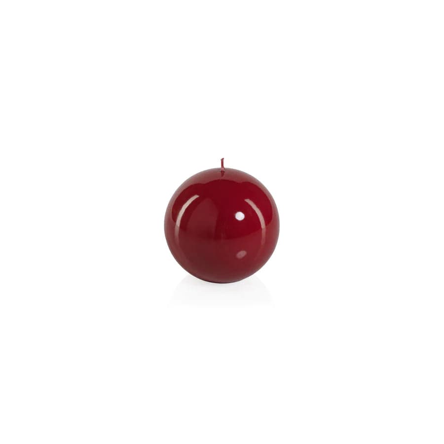 Red 4" Ball Candle