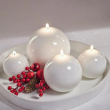 Zodax White 4" Ball Candle