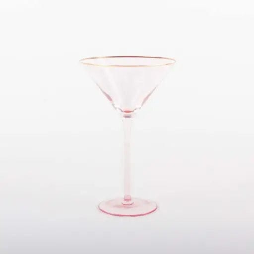 8 Oak Lane Light Pink Martini Glass