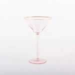 8 Oak Lane Light Pink Martini Glass