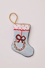 Holiday Cheer Wreath Bauble Stocking
