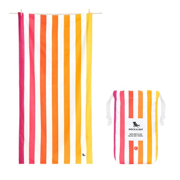 Dock & Bay Peach Sunrise Beach Towel