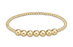 3mm Gold 6mm Beaded Bliss Bracelet