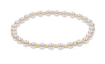 Pearl Grateful Pattern 4mm Bracelet