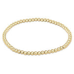 Extends Classic Gold Bead 3mm Bracelet