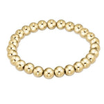 Gold 7mm Bead Bracelet