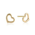 Love Gold Stud Earrings