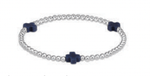 Signature Cross Sterling 3mm Navy Bracelet