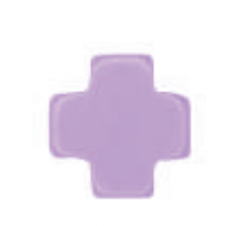 Purple cross earrings hotsell