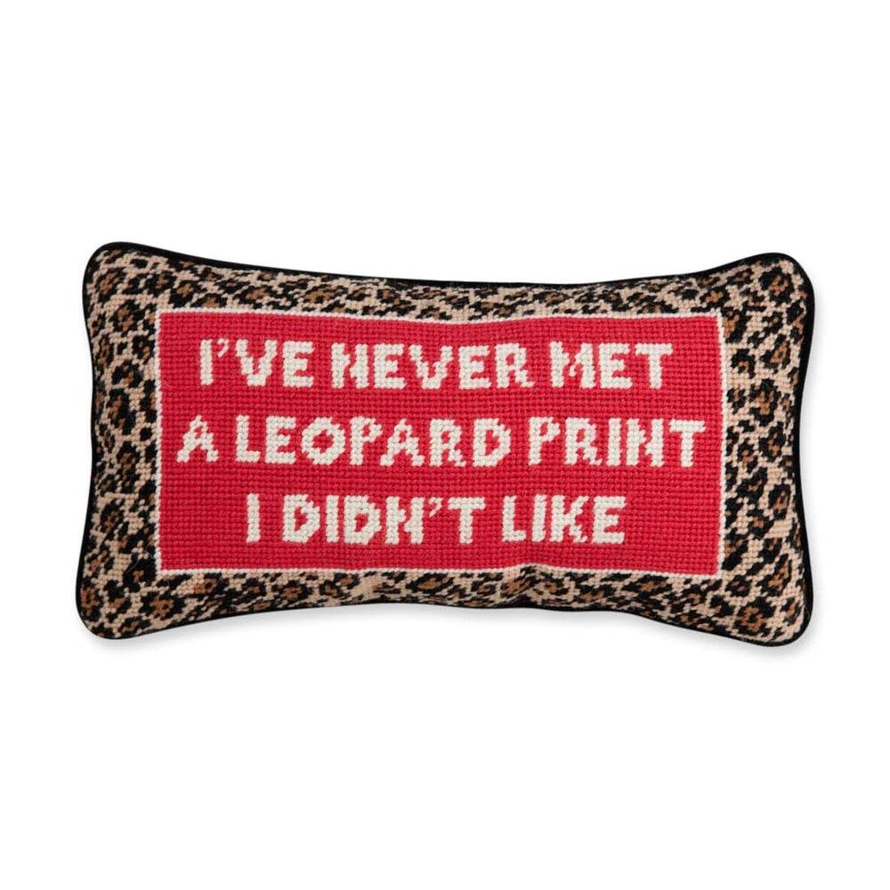 Leopard Needlepoint Pillow