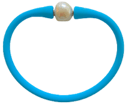 Bright Blue Maui Freshwater Pearl Bracelet