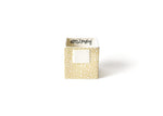 Happy Everything Mini Nesting Cube Gold Small Dot