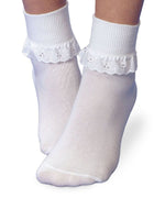 Jefferies Socks Newborn Eyelet Lace Socks