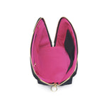 Kusshi Black & Pink Everyday Makeup Bag