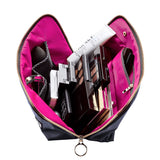 Kusshi Black & Pink Signature Makeup Bag