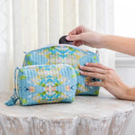 Laura Park Laura Park Stained Glass Blue Cosmetic Bag