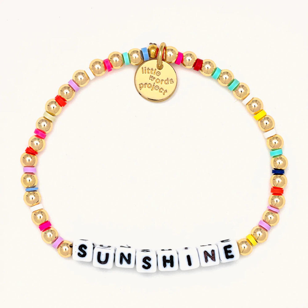Little Words Project Sunshine Beaded Stretch Bracelet