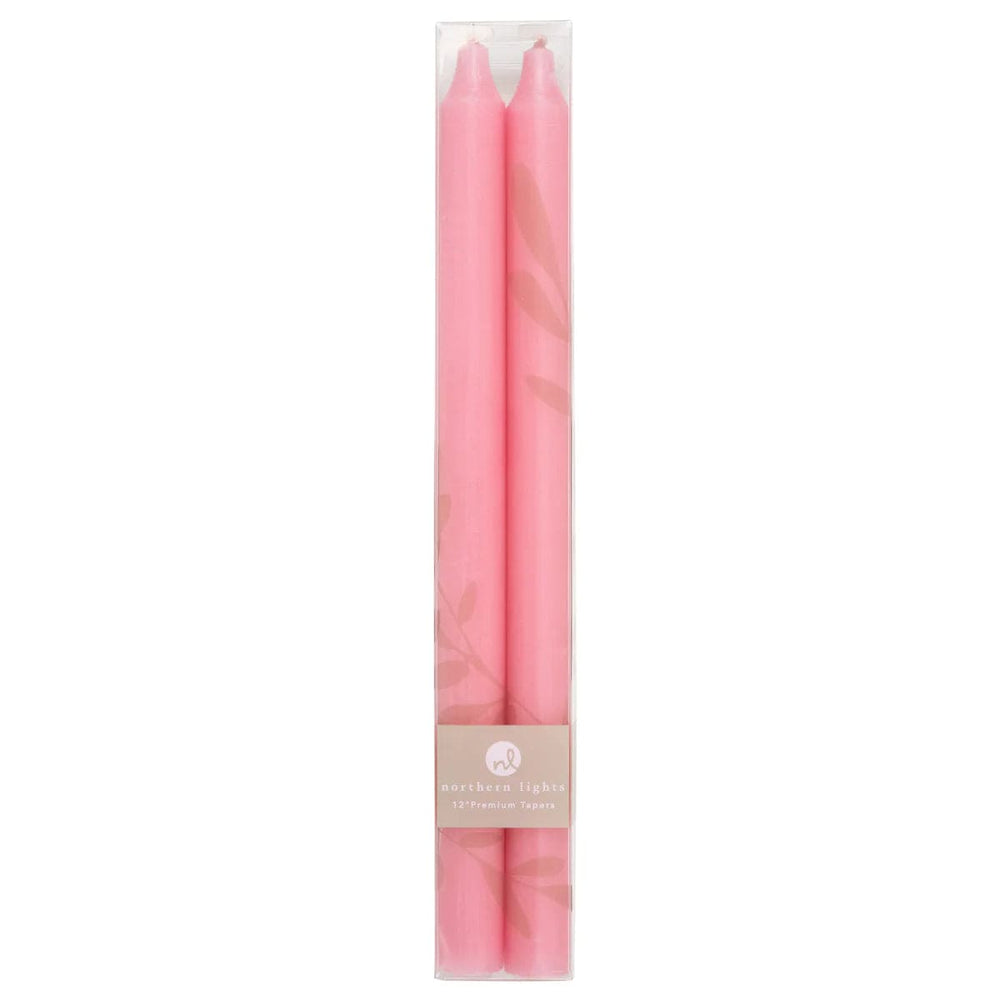 Soft Pink 2pk Taper Candles
