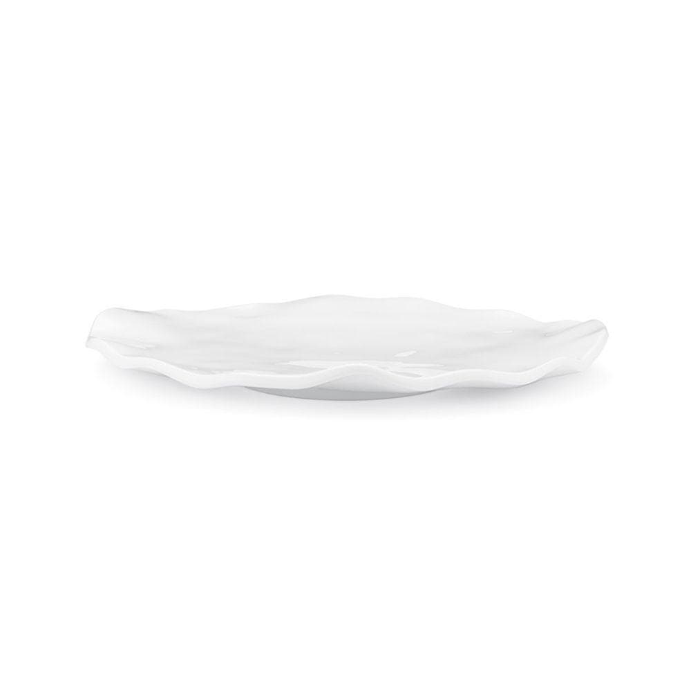 Q Squared Q Squared Ruffle Small Oval Platter