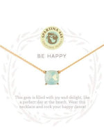 Be Happy Sea La Vie Necklace at It's So Wright