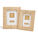 Two's Company Criss Cross Weave Picture Frame
