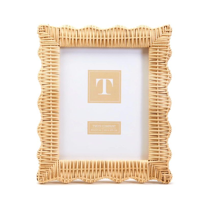 Two's Company 8x10 Wicker Weave Picture Frame
