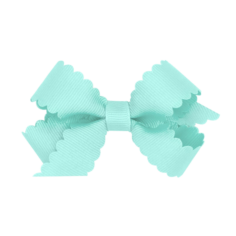 Wee Ones Crystaline Scallop Edge Mini Bow