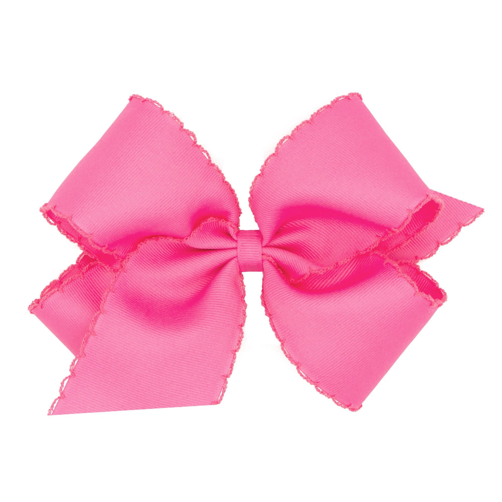 Wee Ones Hot Pink Monotone Moonstitch King Bow