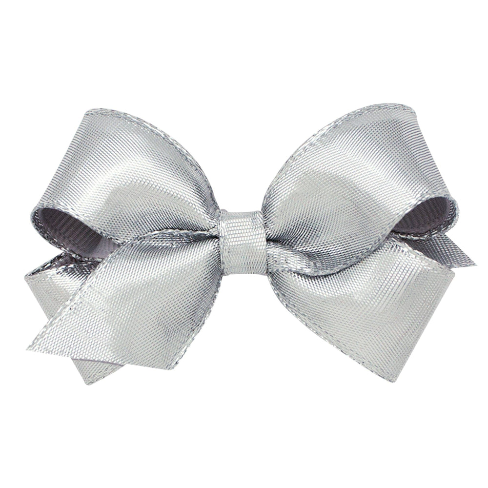 Metallic Silver Mini Bow