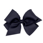 Wee Ones Navy Monotone Moonstitch King Bow