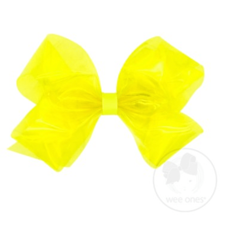 Neon Yellow Splash Medium Bow