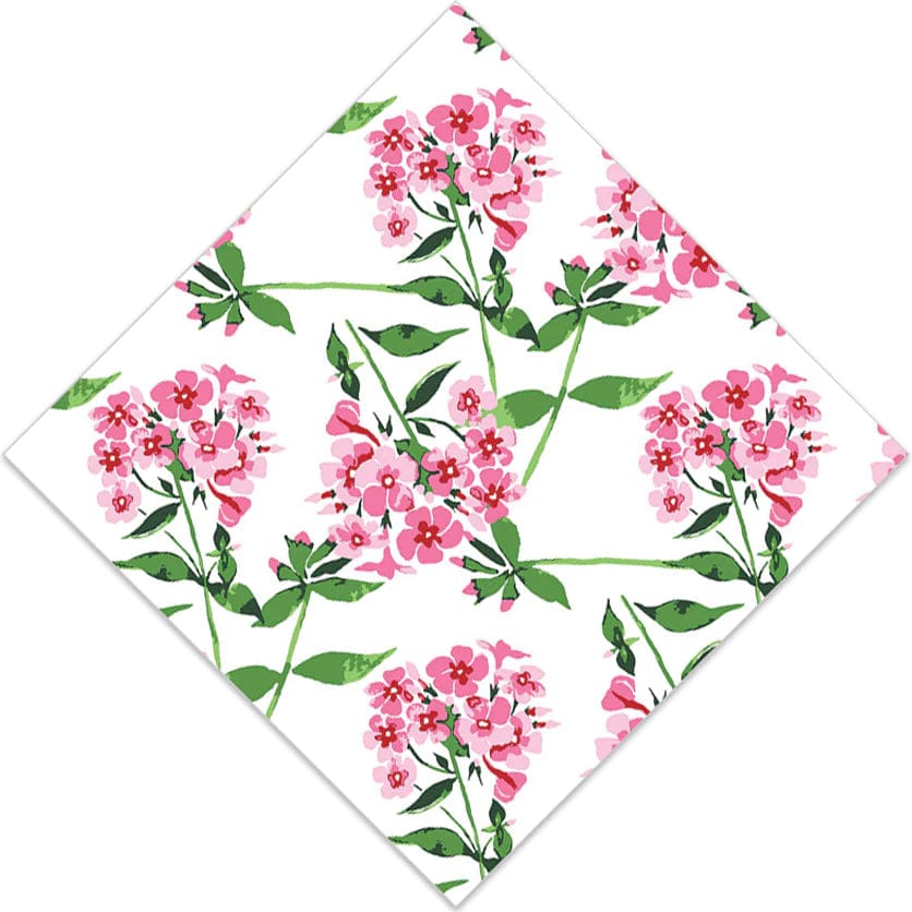WH Hostess Pink Flowers Cocktail Napkins