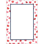 WH Hostess Watercolor Hearts Large Notepad